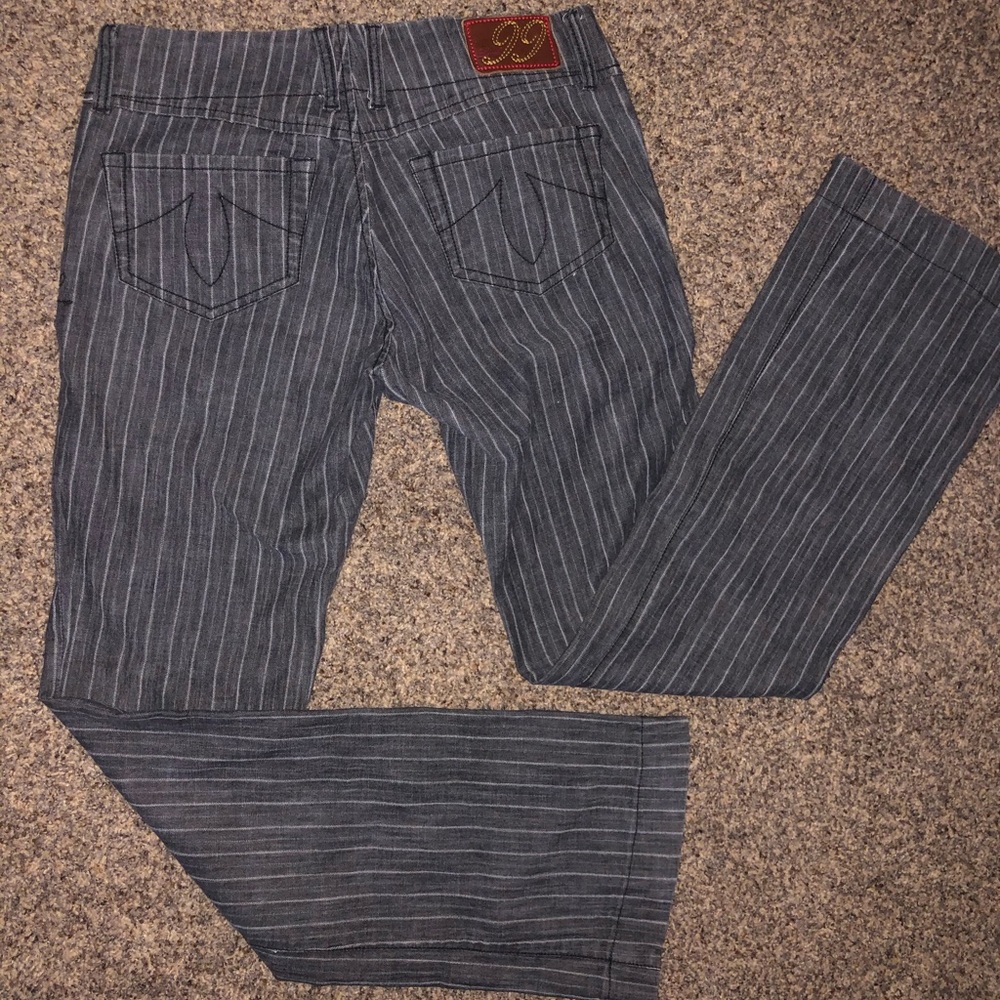 Level 99 Grey pinstripe jeans